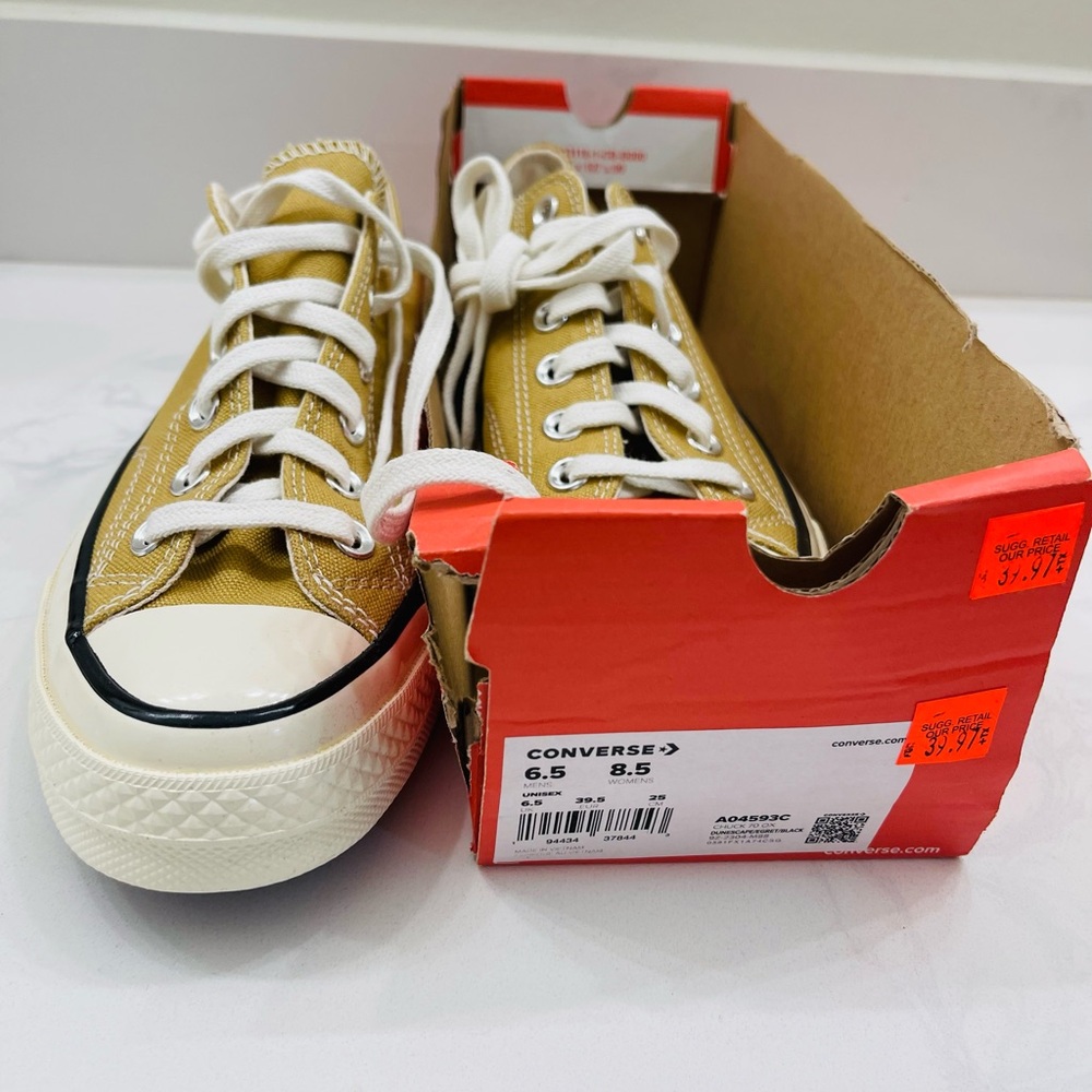 Converse Tan Low-Top Sneakers